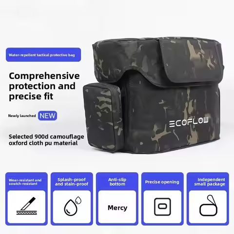 Camo Storage Bag For EcoFlow DELTA/RIVER Series Wear-resistant Waterproof Case