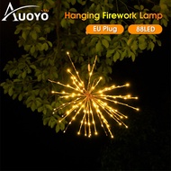 Auoyo 1PC Firework Light 88LED Lamp Dandelion Exploding Star Led Wire Fireworks Lights Fairy Lights 