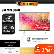 Samsung 50" DU7000 4K UHD Smart AI TV (2024) | UA50DU7000KXXM UA50CU7000KXXM UA50AU7000KXXM (50DU7000 50 Inch TV Television 电视机)