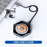 FONKEN ฮับ6 IN 1 7พอร์ตสนับสนุน15W ไร้สายอย่างเร็วชาร์จ USB3.0 USB2.0 QC3.0ซุปเปอร์ชาร์จพร้อมการ์ดรี