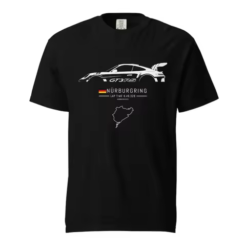 2025 911 GT3 RS Heavyweight Crewneck T-Shirt | Nürburgring Track Shirt