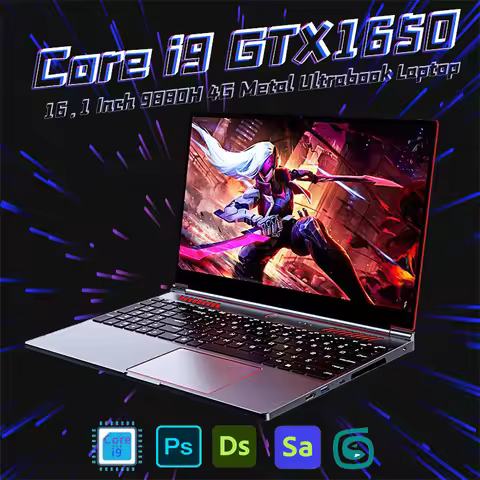 16.1 Inch Gaming Laptop Computer RTX4050 6G Intel Core i9-13900H i9-10885H windows11 RAM Max 64GB DD