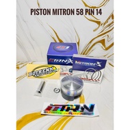 PISTON KIT SEHER KIT CUSTOM DOME 57 -63 PIN 14 MITRON - X BOYRENK RACING CONCEPT