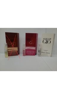 3 支 Armani 1.2ml 香水 ( Armani Power of You edp / Armani  Acqua di GIO edp Intense )