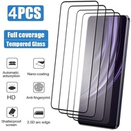 4PCS Tempered Glass for Realme 13 12 Plus 11 10 C63 C67 GT 5 Pro Neo 5 SE Note 50 Full Cover Screen