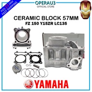 BERANI JAMIN ORI FZ150 BLOCK 57MM YAMAHA 100% CERAMIC (BUKAN SLIP BESI) BLOK FZ 150 Y15ZR Y15 ZR LC1