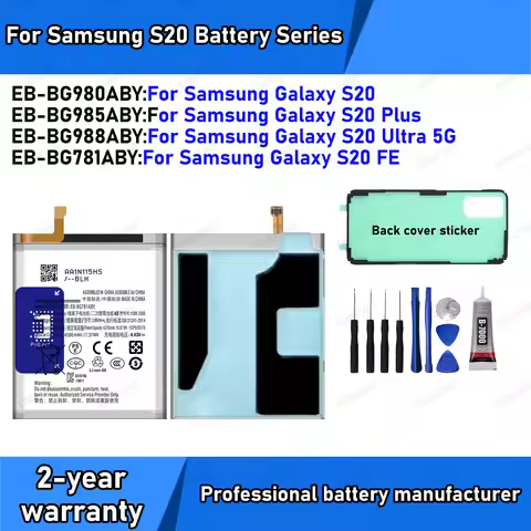 New EB-BG781ABY EB-BG980ABY EB-BG985ABY EB-BG988ABY Battery For Samsung S20 /S20 Plus / S20 FE/S20 U
