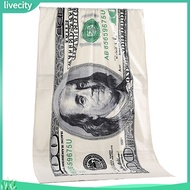 livecity|  Money 100-Dollar Bill Print Swimming Quick Dry Blanket Large Soft Beach Towel