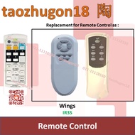Wings Wall Ceiling Fan Remote Control Siling Dinding Kipas IR3S