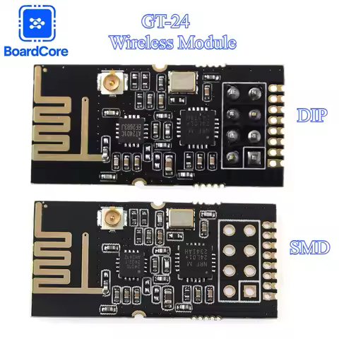 GT-24 SMD/DIP Wireless Receiving & Transmitting Module 2.4G NRF24L01 1100 Meter Long-distance NRF24L