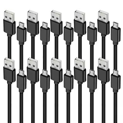 10Pcs 3Ft White Black Micro 5pin V8 Usb Cable Cord line For Samsung S4 S5 S6 S7 Edge J2 J3 J5 J7 htc