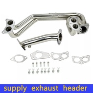 new racing Manifold Exhaust Header for 08-14 Subaru Impreza WRX/ STi GE/GH/GR/GV 2.0L/2.5L EJ20 EJ25
