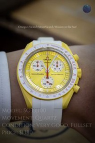 🟡抵玩Omega x Swatch聯乘/ ‘Mission to the Sun’✅- SO33J100🔥
二手中古 Omega x Swatch MoonSwatch ‘Mission to the