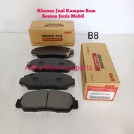 FRONT BRAKE PADS CIVIC FD1 FD2 FB2 BRAKE PADS HONDA CIVIC FD1 FD2 FB2