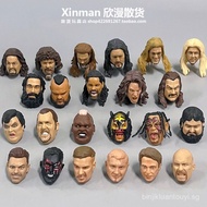 New12Bulk Goods Link6Ring Wrestler 1/12 Action Figure Head Sculpt Head Accessories Hand Model VOMP