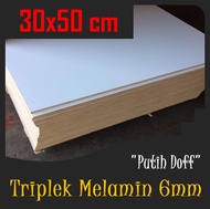 MELAMINE PLYWOOD 6mm 50x30 cm | DOFF WHITE PLYWOOD 6 mm 30x50cm