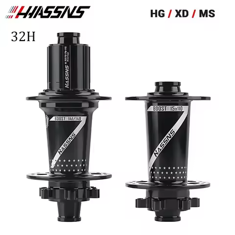 HASSNS PRO7 Bicycle Hub 32H J-Bend Spokes 135x10 142x12 12x148 HG/XD/MS 4Pcs Sealed Bearing for SHIM