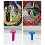OFF-X Titanium Gr5 STAR Head Disc Brake Screw Motorcycle Skru Screw Disc Skru Disk Universal Gr5 Tit