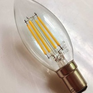 B15D Filament Bulb C35 4W Dimmable LED Candle Light Tip Bulb Glass