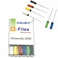 31mm K-File Pergigian untuk Saluran Akar, K-File Endo, K-File Tangan Pergigian, K-File Keluli Tahan 