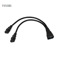 N C14 to 2x C13 Splitter C14 Male to C13 Female Power Splitter Adapter Cable