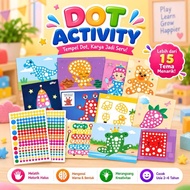 KIDSINK 6-sheet Dot Sticker Sheet - Dot Activity Educational Toys for Children