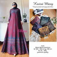 Sriwulan - Gamis Syari Kreisa Maxy Diana Denim melar Jumbo LD 120 -140