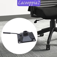 [Lacooppia2] Office Chair Lift Control Mechanism Gaming Chair Swivel Base Replacement Hardware Black Square Swivel Tilt Base for Bar Stool