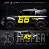 A069 Model Off-Road 66 Road Commemorative Edition Car Sticker Customized Guard Wrangler Modified Reflective Camping Through