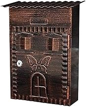Classic Mailbox Post Box Galvanized Sheet Letter Box Key Lock Pendant Drop Box Anti Rust Parcel Box 