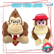 Donkey Kong & Diddy (S) Plush 2 Set [Japan Shipment-日本发货]