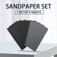 9 Pcs 3000 5000 7000 High Grit Wet And Dry Sandpaper Assortment Drywall Sanding Paper Sander Sand Pa