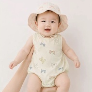 [uzfkids] Summer Standing Pattern Soft Cotton Onesie Baby Sleeveless Onesie Pure Cotton Onesie Baby 