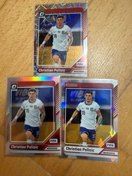 Christian Pulisic USA 美國 球星 球卡 閃卡3 套 optic 銀閃 電折