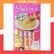 CIAO Churu Chicken Breast & Sweet Shrimp - 4 Sticks x 6 Packs - Perfect Treat for Cats!