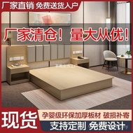 Hotel Bed Ready Stock Bed Double Hotel Bed Tal Single Furniture Bed B & B Full Set Rental Room Large