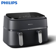 หม้อทอดไร้น้ำมันสำหรับทอดไร้น้ำมัน PHILIPS หม้อทอด Air Fryer เกาหลี NA351/00 9L กระดานลบได้ตะกร้าสอง