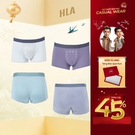HLA Genuine Cotton Men's Underwear, Elastic, Breathable, Soft, Boxer Brief