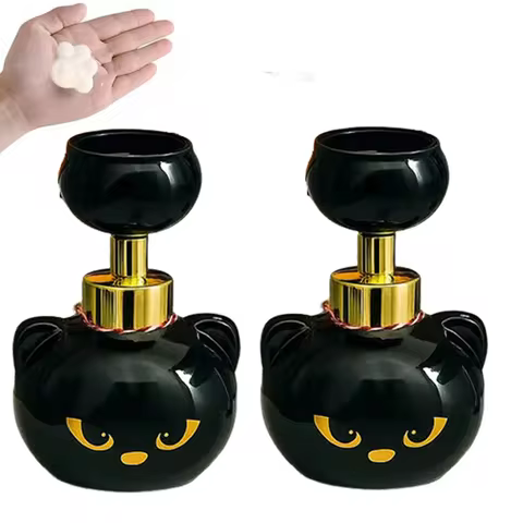 Cute Cat Paw Foam Soap Dispenser Funny Cute Cat Paw Flower Shape Foam Soap Pump Bottles Cat Lover Gi