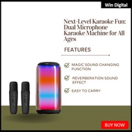 Next-Level Karaoke Fun Dual Microphone Karaoke Machine for All Ages