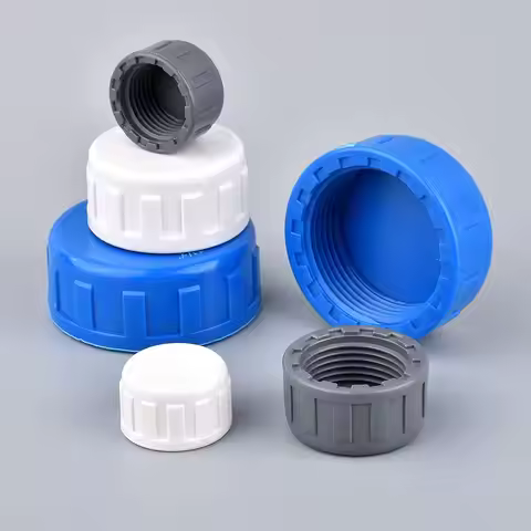 PVC Female Thread End Cap Connector 1/2~2 Inch End Connector 20 25 32 40 50 63mm Irrigation Water Pi