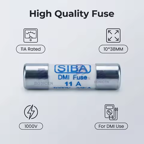 5PCS SIBA 5019906.11 DMI Fuse FF 11A 1000V 30kA Fast Acting Ceramic Fuse 10*38 10x38MM for FLUKE Dig