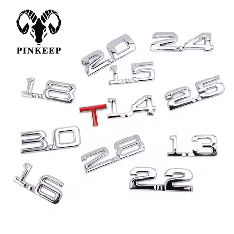 Car 3D Metal 1.6T 1.8T 2.2T 2.5T 3.0T Logo Sticker Emblem Badge Decals Auto Tail Sticker for BMW Mer