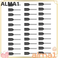 ALMA 1000PCS Insulated Crimping Terminal, 22AWG Tubular Ferrule Terminal, Durable Black Color E0508 