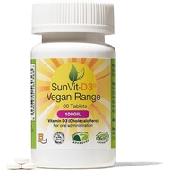 Sunvit-D3 Vegan Lichen Vitamin D3 1000 IU Tablet Vegan |   Kekalkan Kekuatan Gigi & Tulang |   Menyo