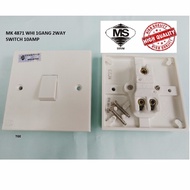 MK 4871WHI 1GANG 2WAY SWITCH 10AMP (WHITE) (SIRIM)