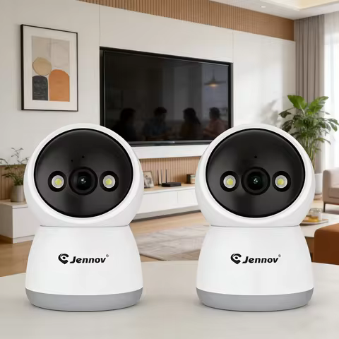 Jennov Security Camera, Waterproof 2.4G Smart WiFi Camera, with Motion Detection, Alarm, Two-Way Aud