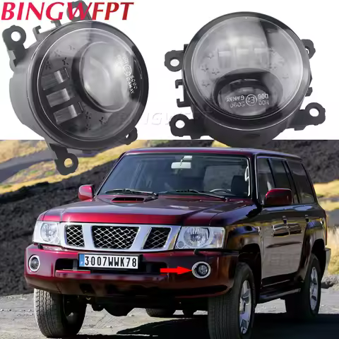 Fog Light LED Fog Lights For Nissan Navara D40 Pathfinder R51 Note E11 Xterra Pixo UA0 Leaf Patrol Y