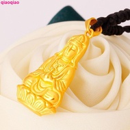 Genuine Gold Guanyin Pendant 999 Pure Gold 3D Men's Pure Gold Necklace Pendant Fashion Men's Pendant Pendant