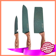 (3pcs) - iGOZO Amazonas 130931 Knife Pisau Dapur Kitchen Potong Cut Makanan Cook Masak Perkakas Set